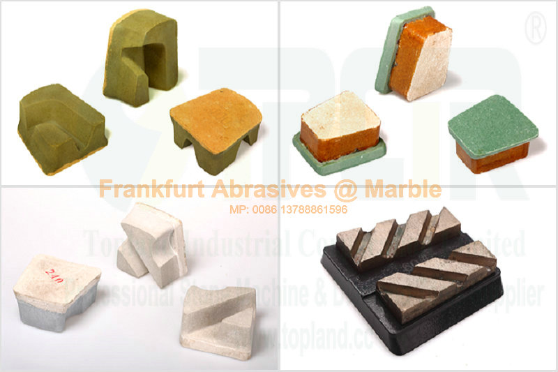 Frankfurt Abrasives for Marble and Travertine stone, Chinese best good quality stone grinding and polishing abrasive bricks stone